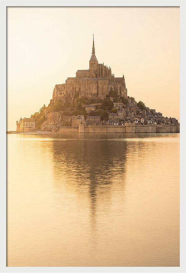 Mont Saint Michel At Golden Hour