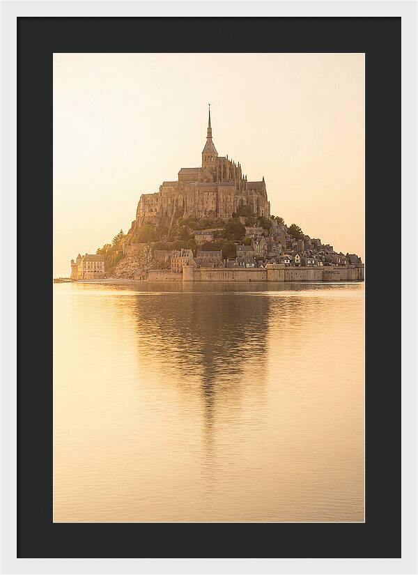 Mont Saint Michel At Golden Hour