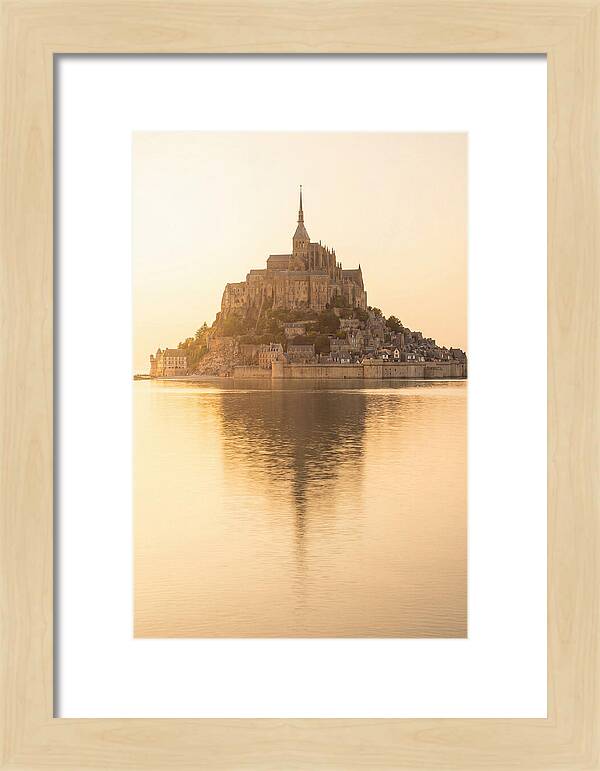 Mont Saint Michel At Golden Hour