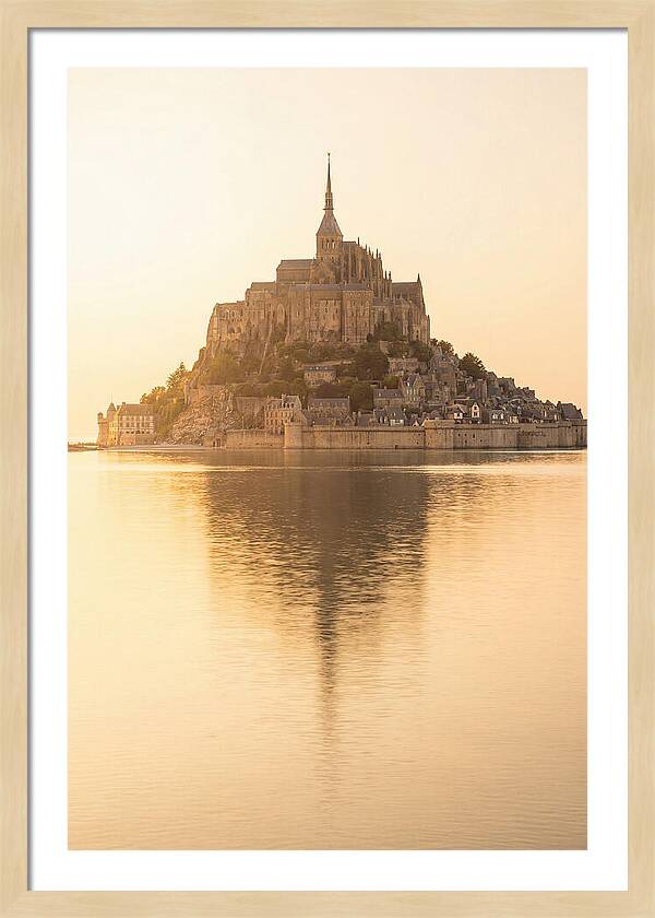 Mont Saint Michel At Golden Hour