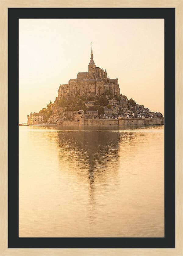 Mont Saint Michel At Golden Hour