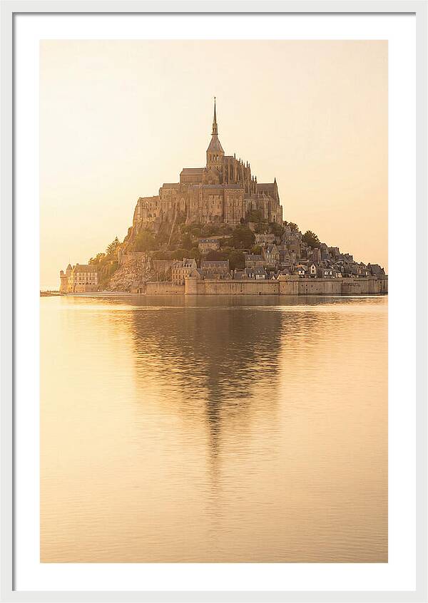 Mont Saint Michel At Golden Hour