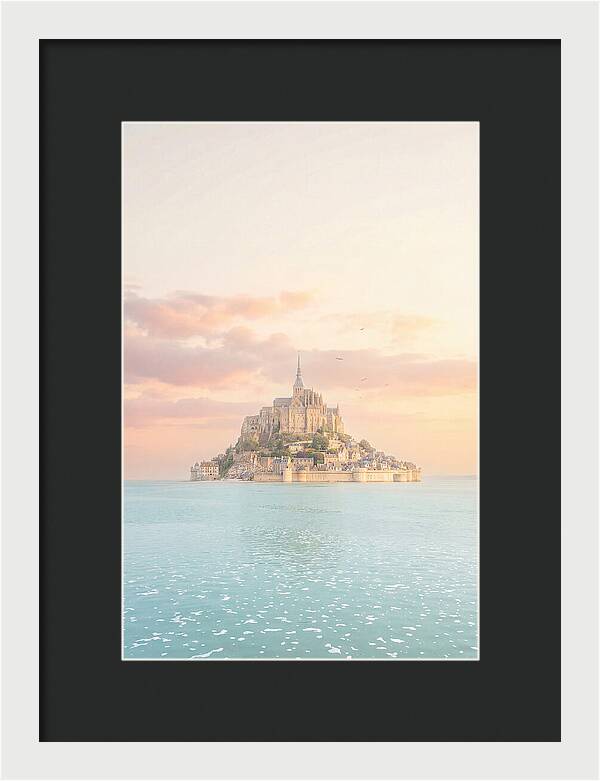 Mont Saint Michel At Golden Hour