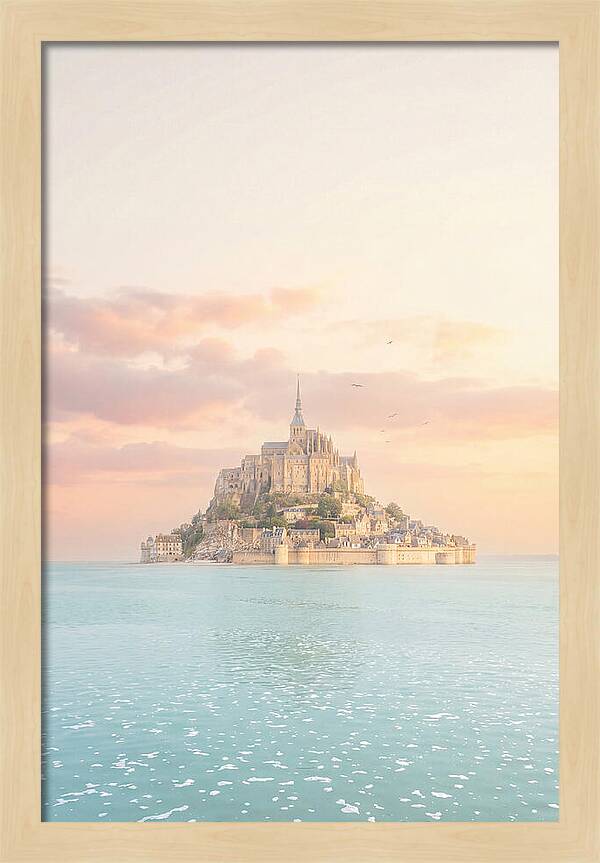Mont Saint Michel At Golden Hour