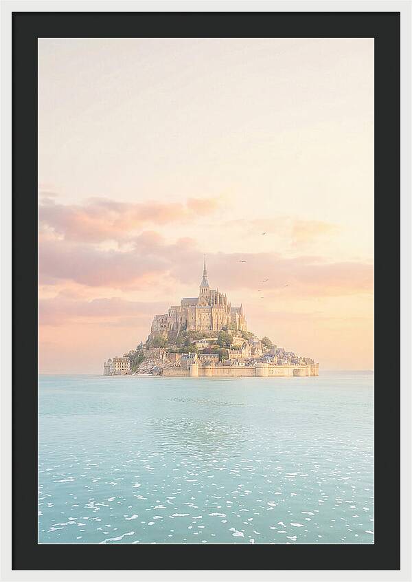 Mont Saint Michel At Golden Hour