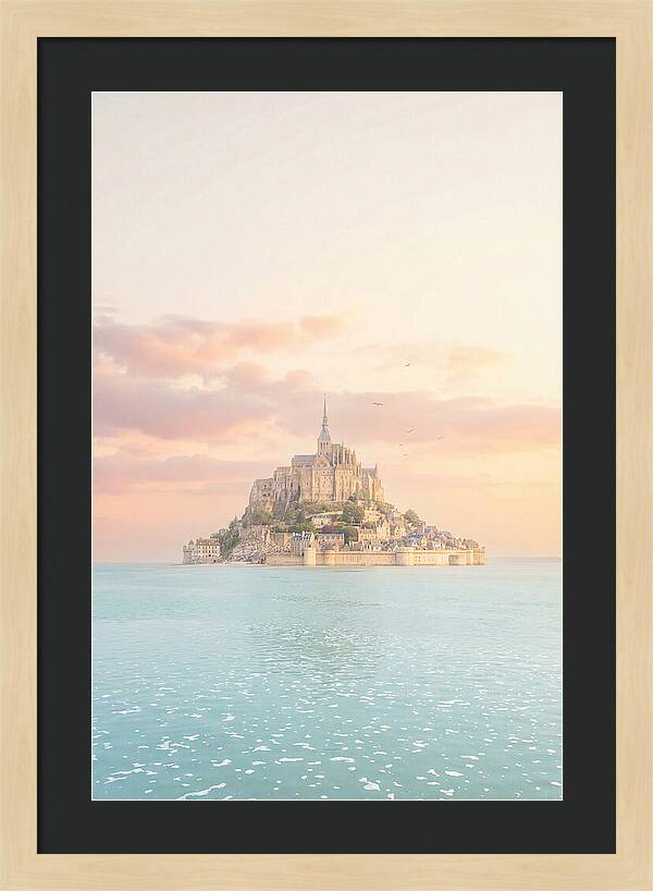 Mont Saint Michel At Golden Hour