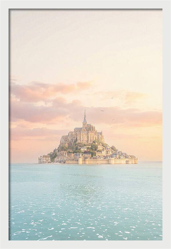 Mont Saint Michel At Golden Hour