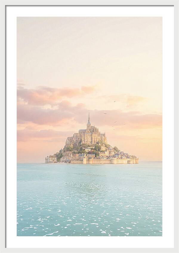 Mont Saint Michel At Golden Hour