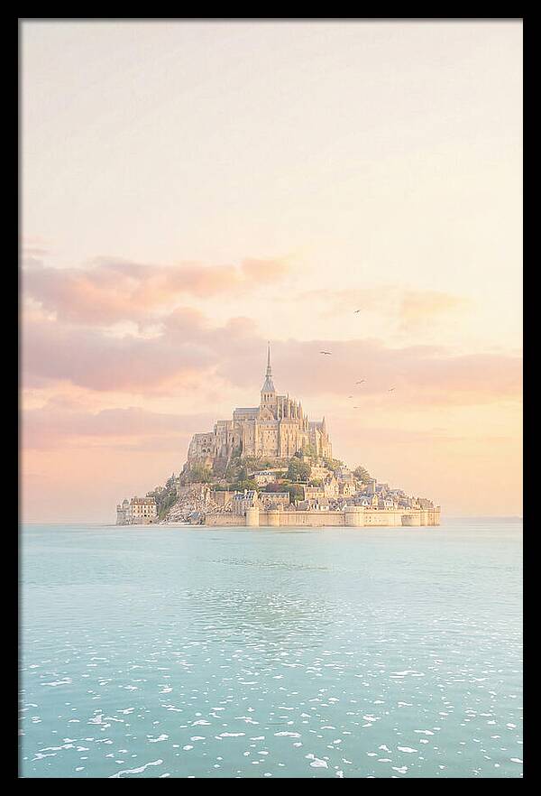 Mont Saint Michel At Golden Hour