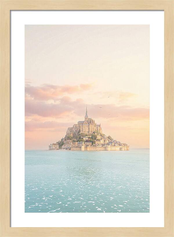 Mont Saint Michel At Golden Hour