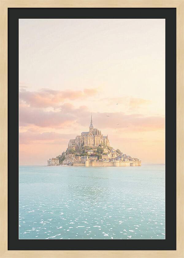 Mont Saint Michel At Golden Hour