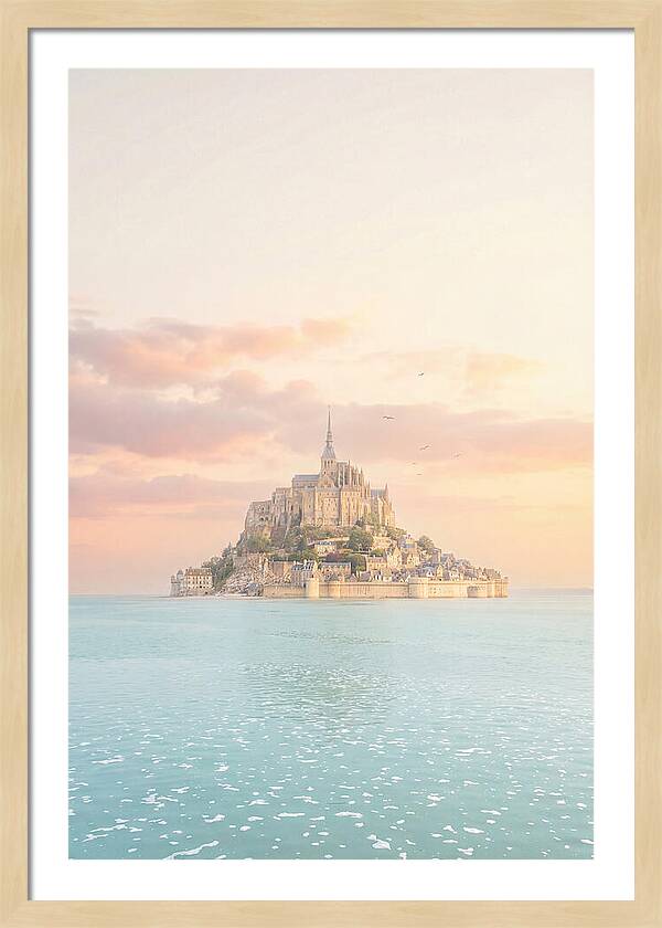 Mont Saint Michel At Golden Hour