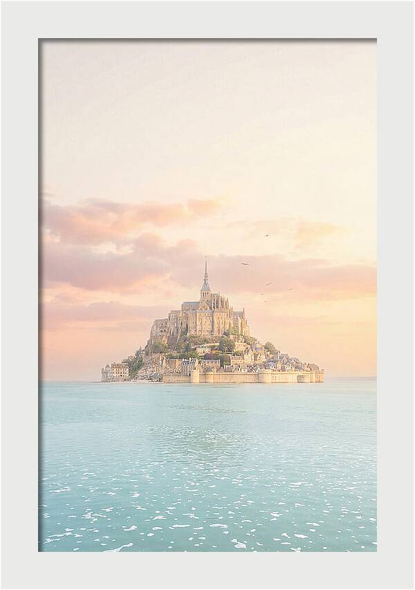 Mont Saint Michel At Golden Hour