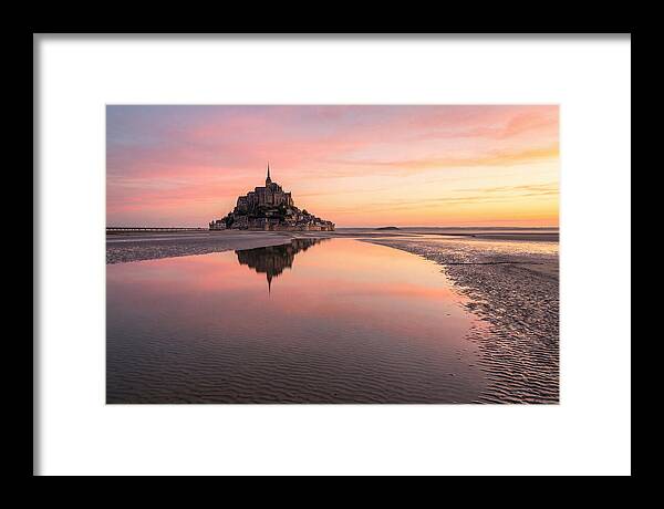 Mont Saint Michel At Sunrise