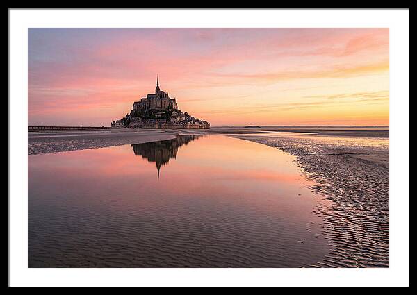 Mont Saint Michel At Sunrise