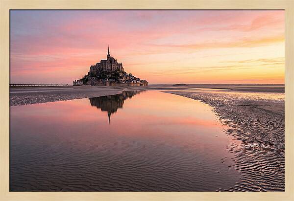 Mont Saint Michel At Sunrise