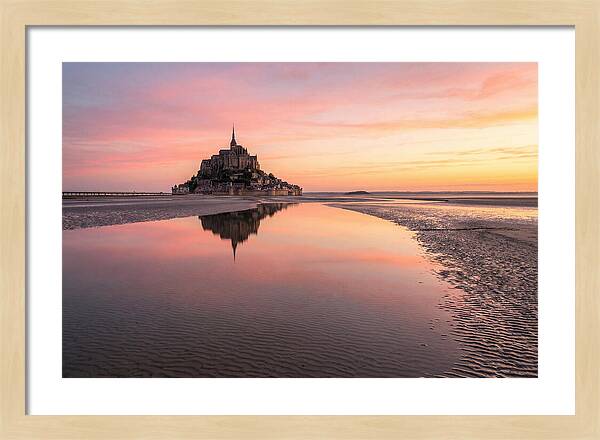 Mont Saint Michel At Sunrise