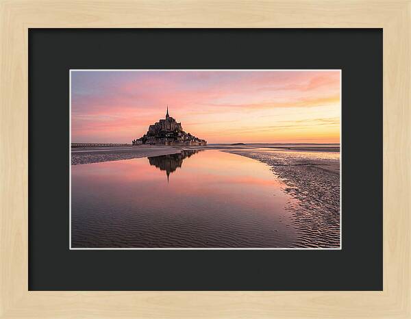 Mont Saint Michel At Sunrise