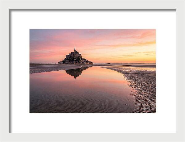 Mont Saint Michel At Sunrise