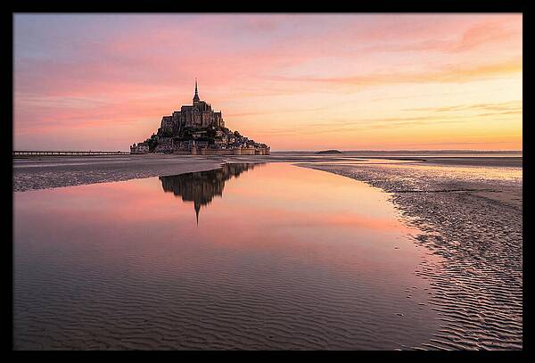 Mont Saint Michel At Sunrise