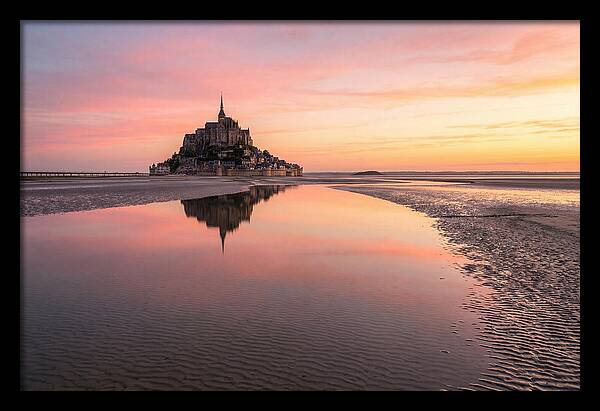Mont Saint Michel At Sunrise