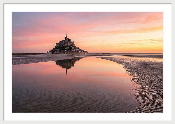 Mont Saint Michel At Sunrise