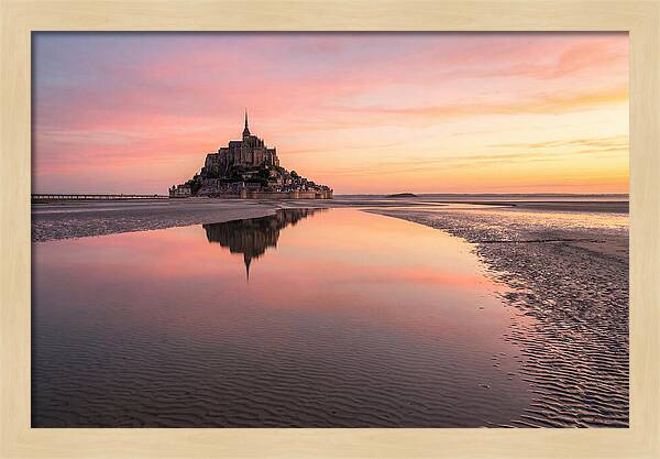 Mont Saint Michel At Sunrise