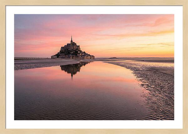 Mont Saint Michel At Sunrise