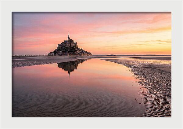 Mont Saint Michel At Sunrise