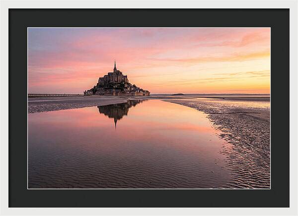 Mont Saint Michel At Sunrise