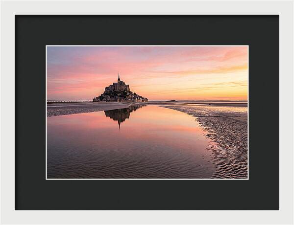 Mont Saint Michel At Sunrise