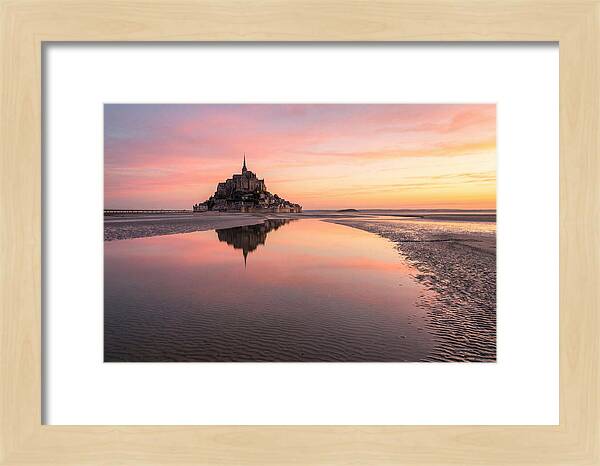 Mont Saint Michel At Sunrise