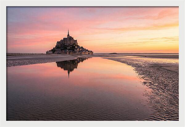 Mont Saint Michel At Sunrise