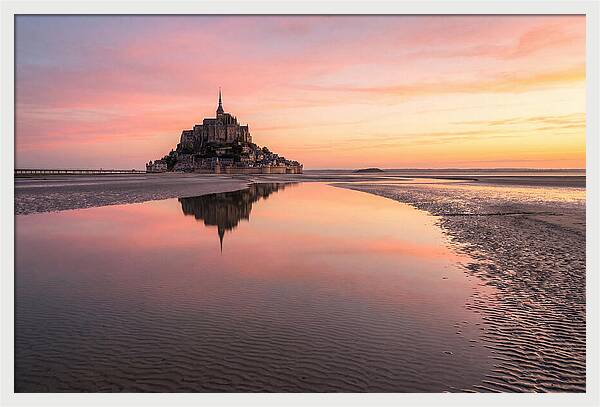 Mont Saint Michel At Sunrise