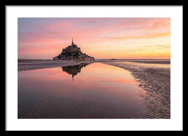 Mont Saint Michel At Sunrise