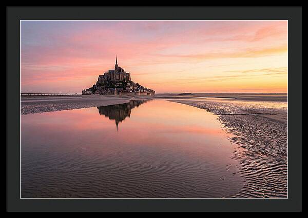 Mont Saint Michel At Sunrise
