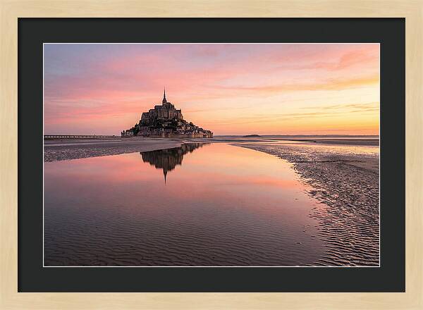Mont Saint Michel At Sunrise