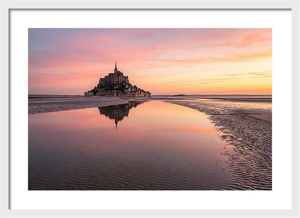 Mont Saint Michel At Sunrise