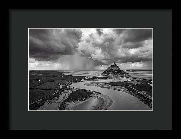 Mont Saint Michel Under Stormy Skies