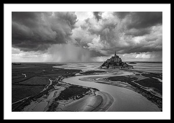 Mont Saint Michel Under Stormy Skies