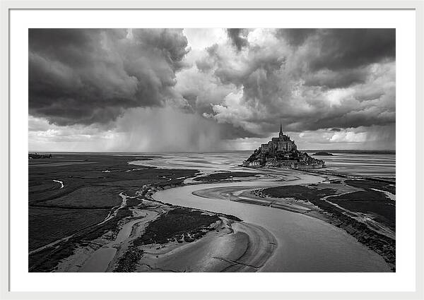 Mont Saint Michel Under Stormy Skies