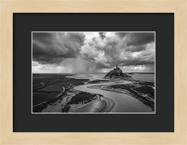 Mont Saint Michel Under Stormy Skies