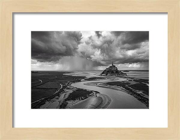 Mont Saint Michel Under Stormy Skies