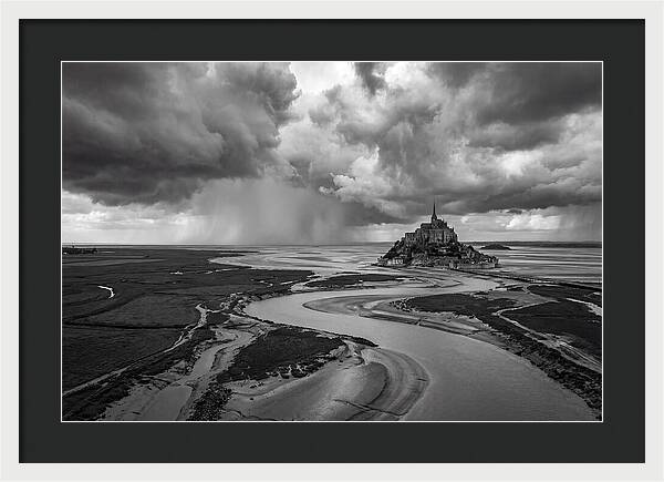 Mont Saint Michel Under Stormy Skies