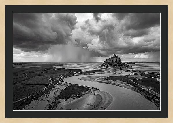 Mont Saint Michel Under Stormy Skies