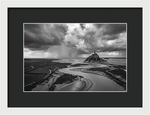 Mont Saint Michel Under Stormy Skies