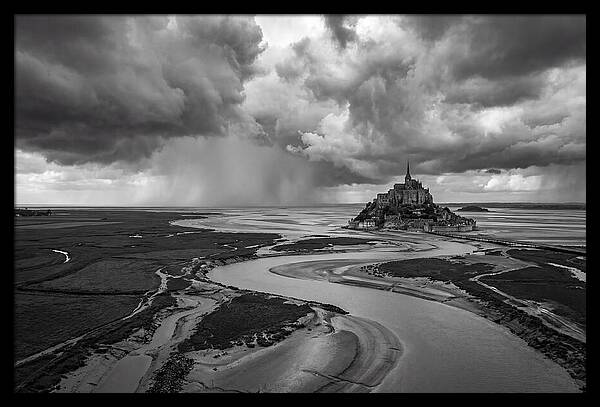 Mont Saint Michel Under Stormy Skies