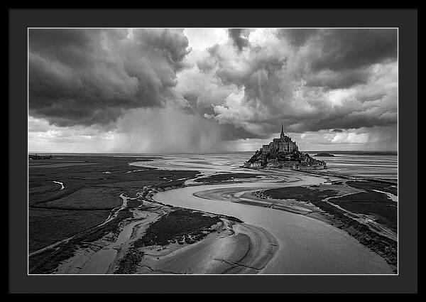 Mont Saint Michel Under Stormy Skies