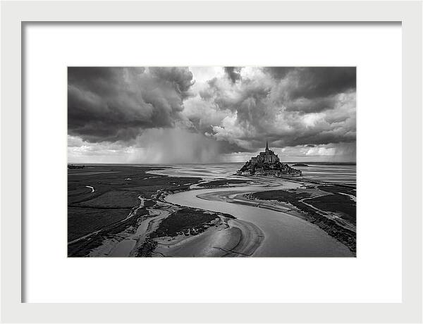 Mont Saint Michel Under Stormy Skies