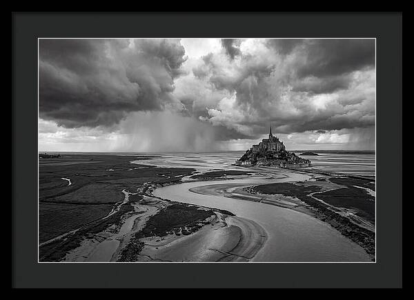 Mont Saint Michel Under Stormy Skies